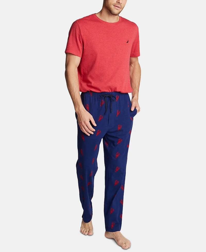 Nautica Men's Printed Cotton Pajama Pants