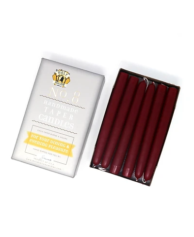 Mole Hollow Candles 8" Taper Candles, Set of 12