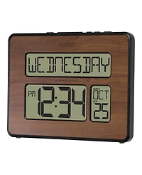 La Crosse Technology Backlight Atomic Full Calendar Digital Clock with Extra Large Digits