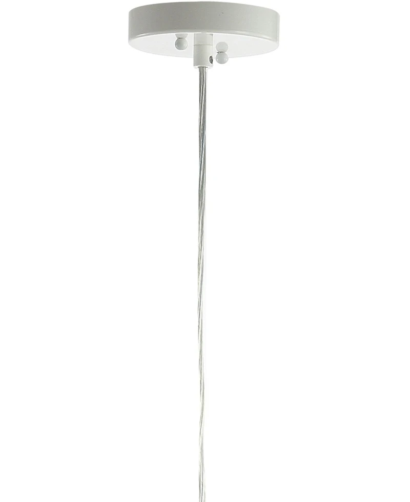 Jonathan Y Stork 19" Feather Metal Adjustable Led Pendant