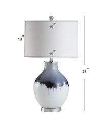 Jonathan Y Mia 27" Glass/Metal Led Table Lamp