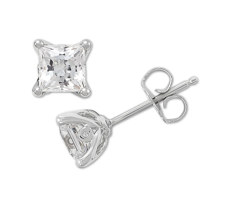Grown With Love Igi Certified Lab Diamond Princess Stud Earrings (1 ct. t.w.) 14k White Gold or