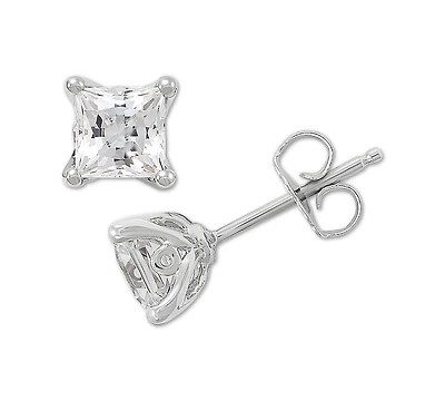 Grown With Love Igi Certified Lab Diamond Princess Stud Earrings (1 ct. t.w.) 14k White Gold or