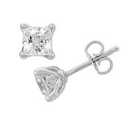 Grown With Love Igi Certified Lab Diamond Princess Stud Earrings (1 ct. t.w.) 14k White Gold or