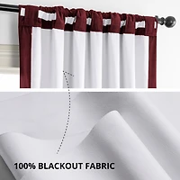 Half Price Drapes Burgundy Signature Velvet Blackout Curtain