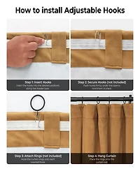 Half Price Drapes Amber Gold Signature Extra Wide Velvet Blackout Curtain