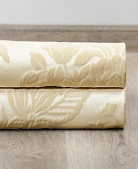 Half Price Drapes Magdelena Champagne Beige Damask Faux Silk Jacquard Room Darkening Curtain