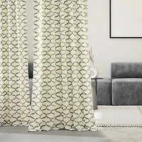 Half Price Drapes Illusions Geometric Printed Cotton Room Darkening Curtain