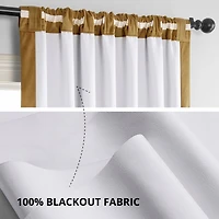 Half Price Drapes Amber Gold Signature Velvet Blackout Curtain