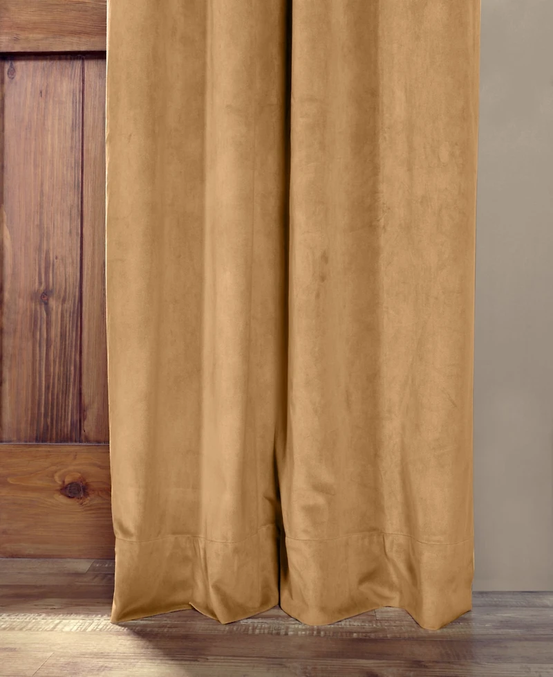 Half Price Drapes Grommet Signature Velvet Blackout Curtain