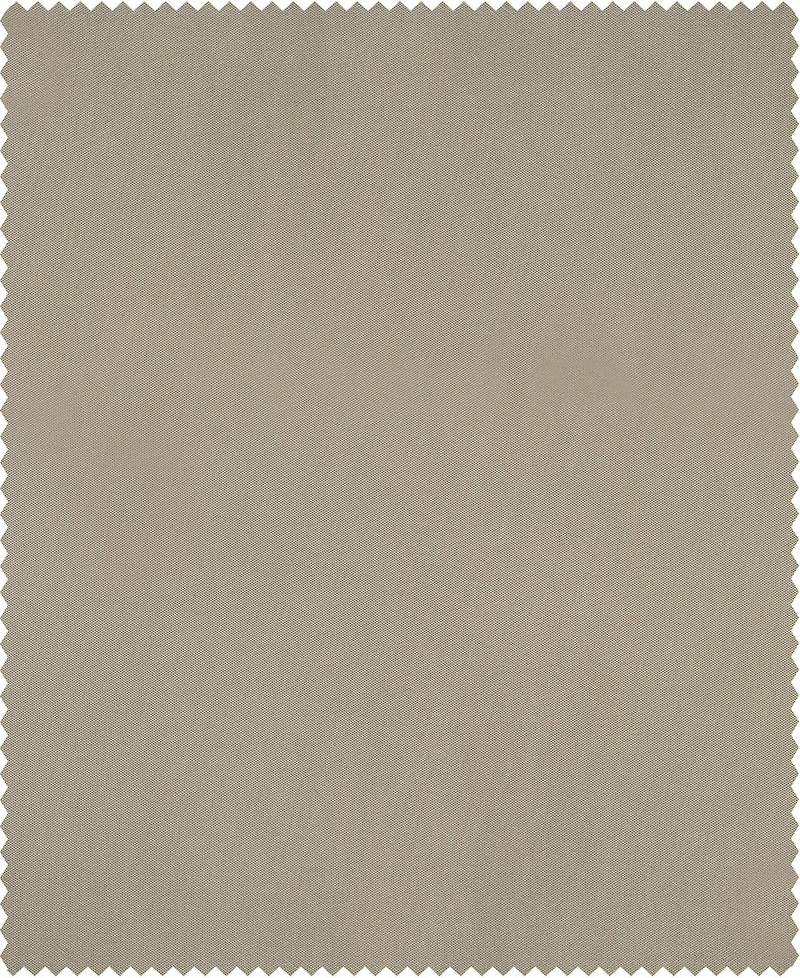 Half Price Drapes Antique Beige Faux Silk Taffeta Blackout Curtain