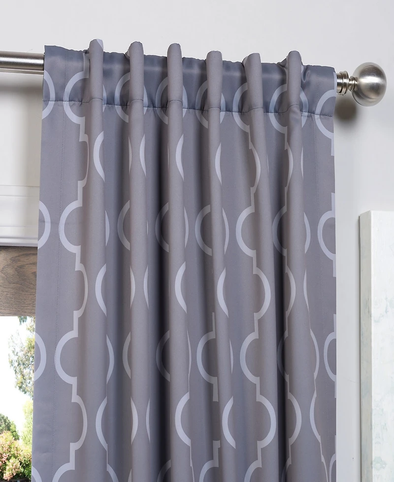 Half Price Drapes Seville Geometric Room Darkening Curtain
