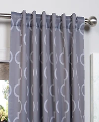 Half Price Drapes Seville Geometric Room Darkening Curtain