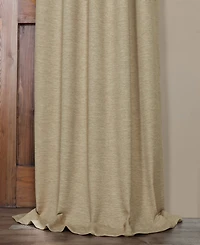 Half Price Drapes Bellino Textured Faux Linen Room Darkening Curtains For Bedroom and Living Room Curtains(1 Panel
