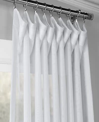 Half Price Drapes Double Layered White Extra Wide Sheer Curtain