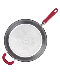 Rachael Ray Create Delicious Hard-Anodized Aluminum 12.5" Nonstick Deep Skillet