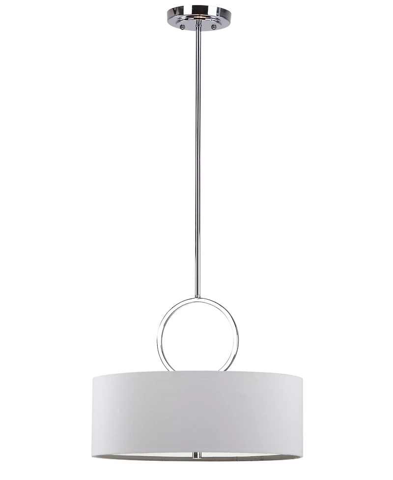 Safavieh Debonair 3 Light Ring 18"D Drum Adjustable Pendant