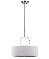 Safavieh Debonair 3 Light Ring 18"D Drum Adjustable Pendant