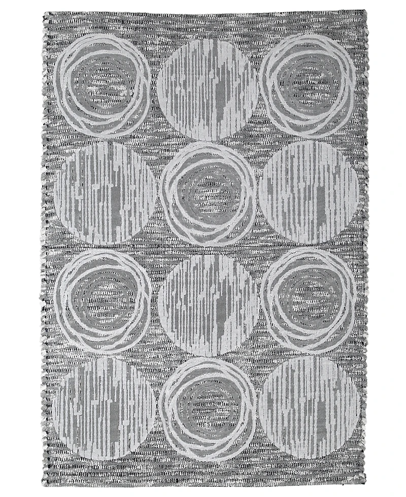 Avanti Galaxy Circle Shimmering Metallic Cotton Bath Rug, 20" x 30"