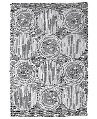 Avanti Galaxy Circle Shimmering Metallic Cotton Bath Rug, 20" x 30"