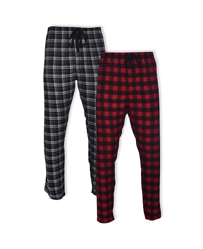 Hanes Men's Big and Tall Flannel Sleep Pant, 2 Pack