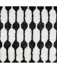 Novogratz Retro Ret-4 Black 2'3" x 7'6" Runner Area Rug