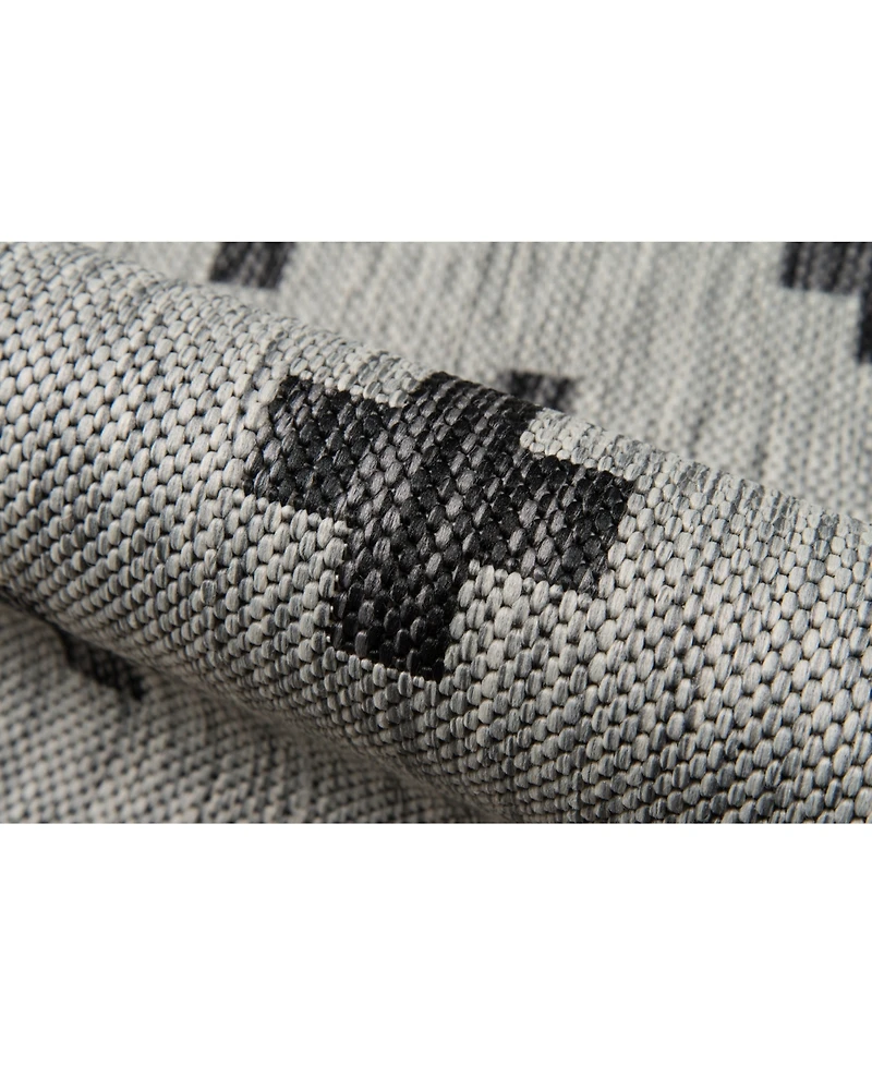 Novogratz Villa Vi- Gray 3'3" x 5' Outdoor Area Rug