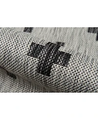 Novogratz Villa Vi- Gray 3'3" x 5' Outdoor Area Rug