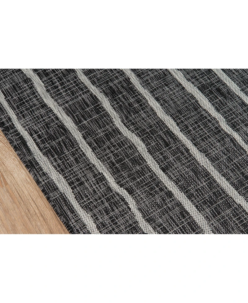 Novogratz Villa Vi-03 Charcoal 3'3" x 5' Outdoor Area Rug