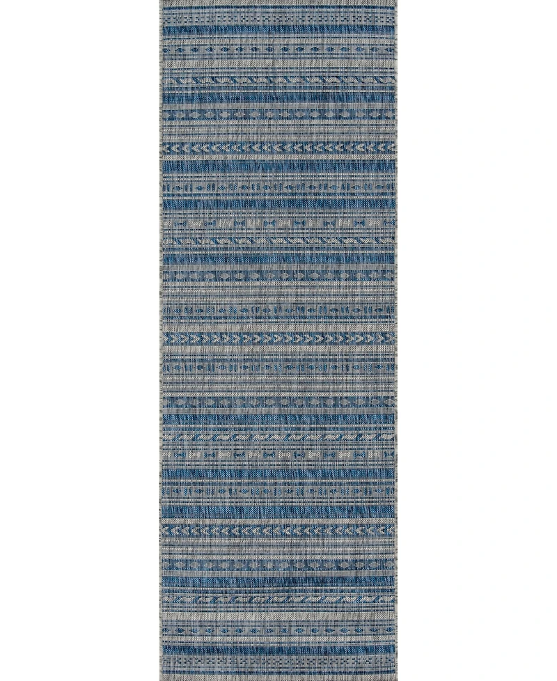 Novogratz Villa Vi-04 Blue 3'11" x 5'7" Outdoor Area Rug
