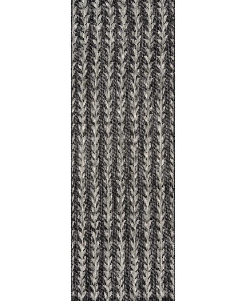 Novogratz Villa Vi-02 Charcoal 6'7" x 9'6" Outdoor Area Rug