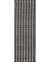 Novogratz Villa Vi-02 Charcoal 6'7" x 9'6" Outdoor Area Rug