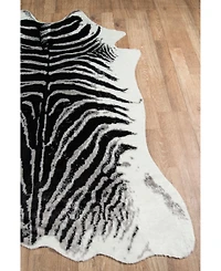 Erin Gates Acadia Aca-1 Zebra 5'3" x 7'10" Area Rug