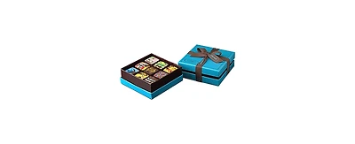 MarieBelle New York Ganache Blue Box 9-Piece
