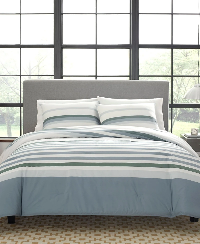 Closeout! Nautica Lansier Reversible 3-Piece Comforter Set, King