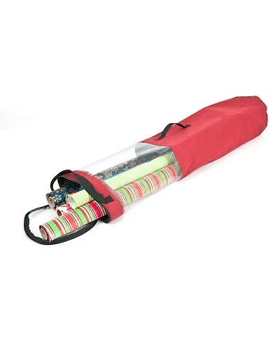 Santa's Bag Christmas Wrapping Paper Storage Container