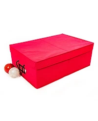 Santa's Bag 2 Tray Christmas Ornament Storage Box with Dividers