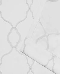 Exclusive Home Belmont Embroidered Woven Blackout Grommet Top Curtain Panel Pair, 52" x 84"