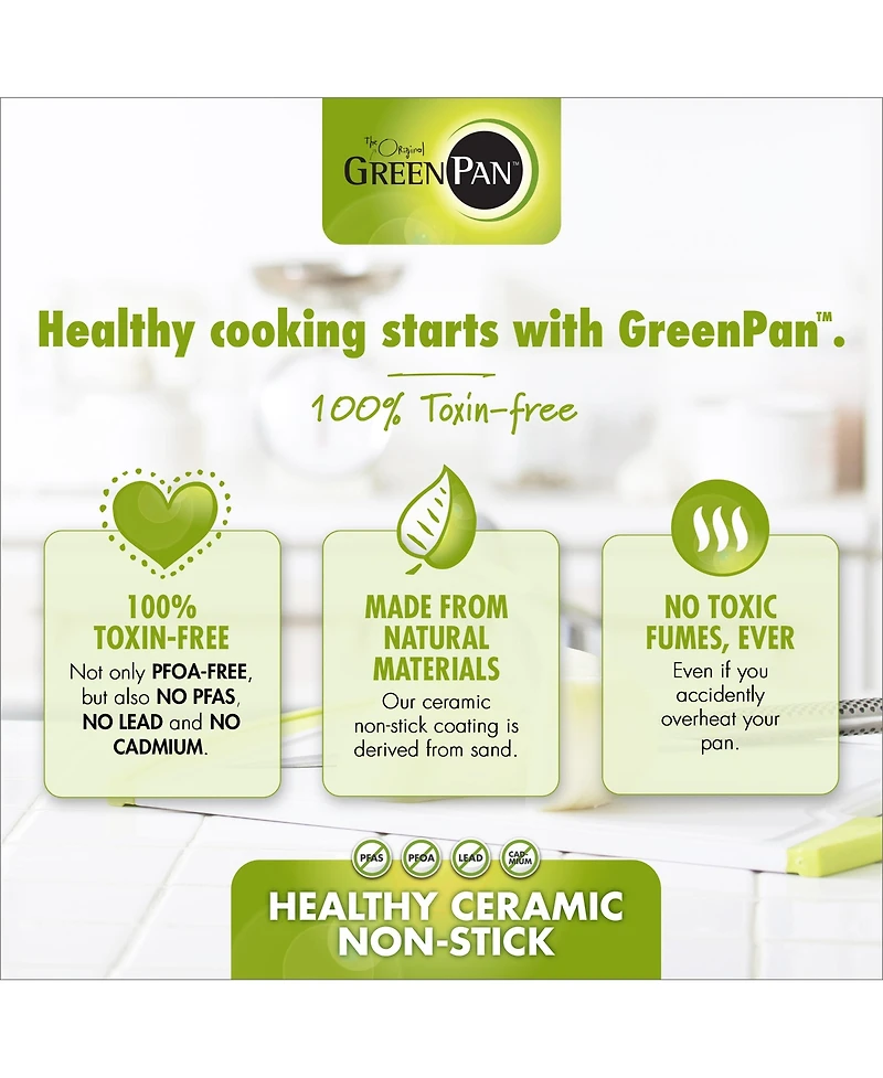 GreenPan Valencia Pro 10" Ceramic Non-Stick Covered Fry Pan