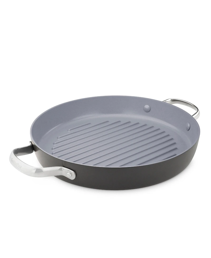 GreenPan Valencia Pro 11" Ceramic Non-Stick Round Grill Pan
