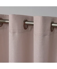 Exclusive Home Loha Linen Grommet Top Window Curtain Panel Pair