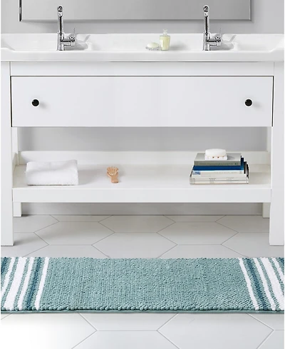 Vcny Home Aiden Jacquard Chenille Bath Rug, 24" x 60"