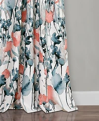 Zuri Floral 52" x 95" Curtain Set