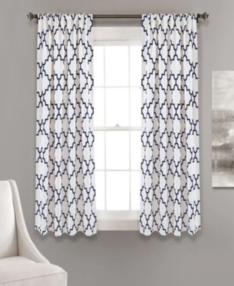 Bellagio Geometric Print Curtain Collection