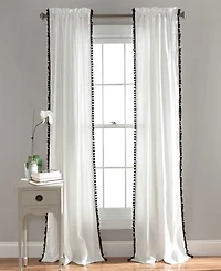 Pom Pom Trim 50" x 95" Curtain Panel