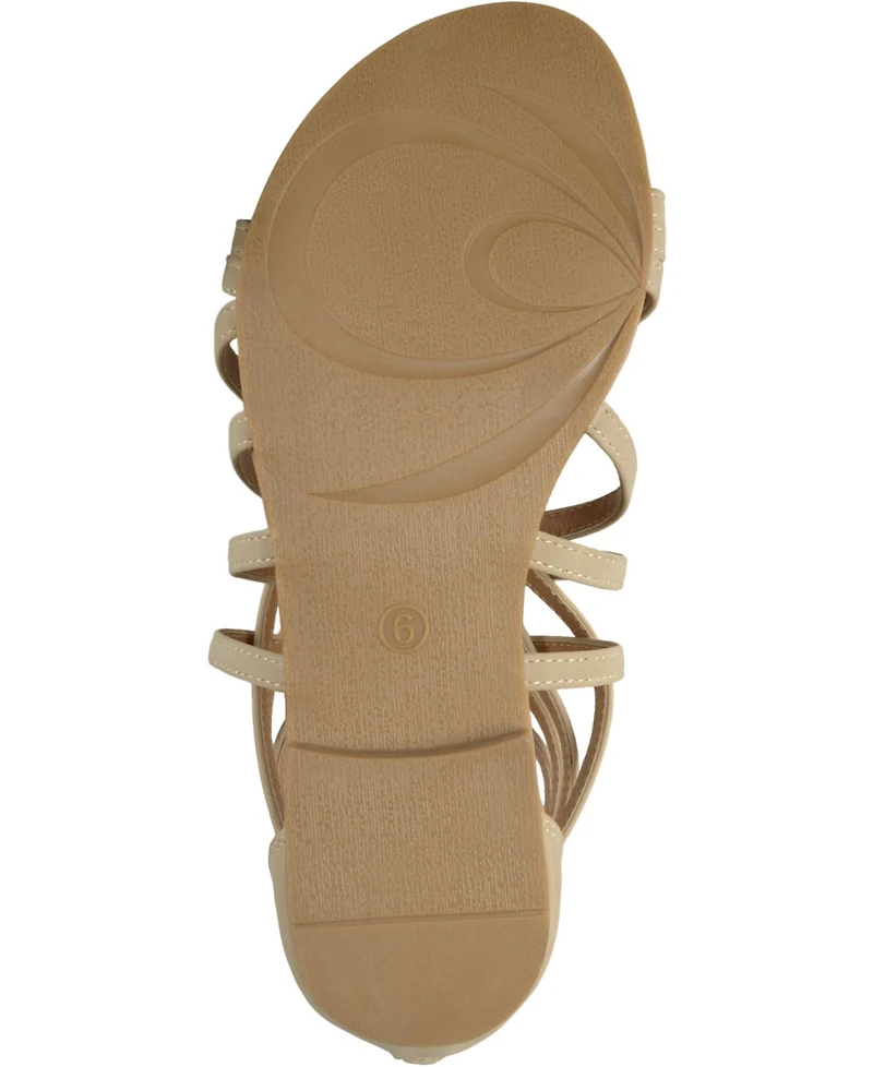 Journee Collection Women's Hanni Wide Width Crisscross Strappy Flat Sandals