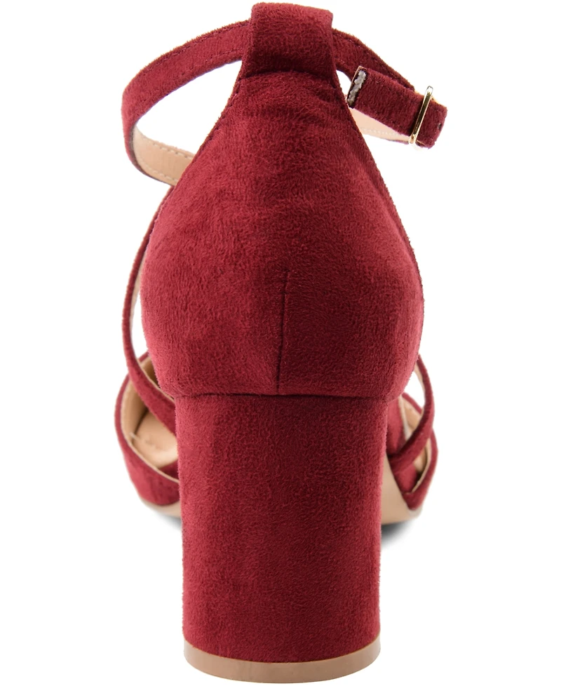 Journee Collection Women's Foster Crisscross Heels