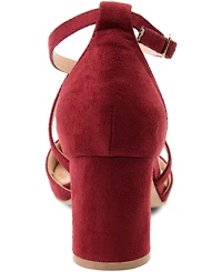 Journee Collection Women's Foster Crisscross Heels