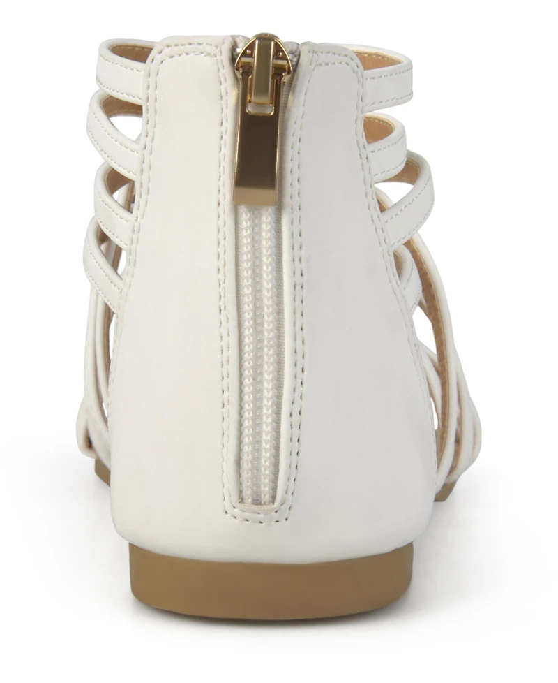 Journee Collection Women's Hanni Crisscross Strappy Flat Sandals