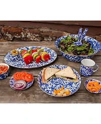 Golden Rabbit Swirl Enamelware Collection 20" Serving Tray